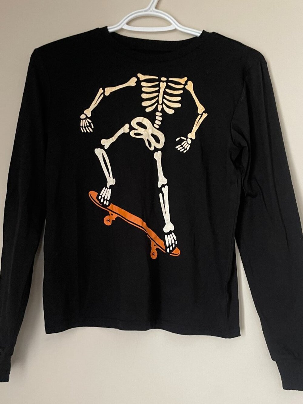 Skeleton Skateboard Long Sleeve
